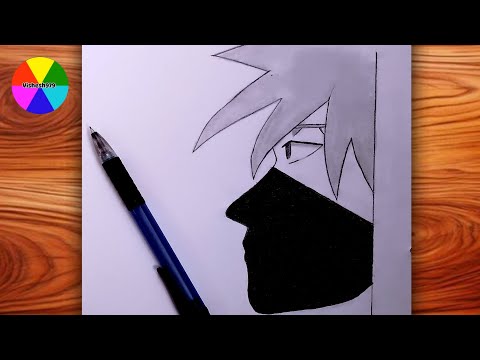 Easy Kakashi drawing for beginners | How to draw Kakashi step-by-step