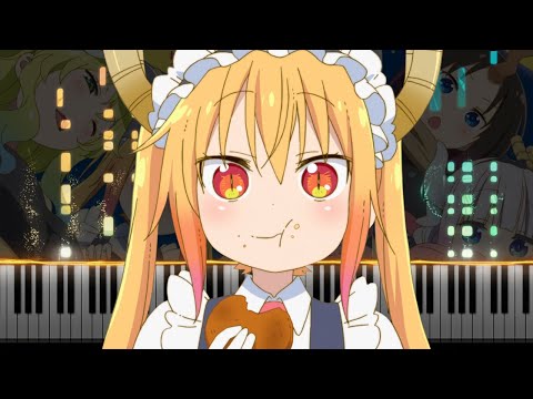 【SEMI-REMAKE】Ishukan Communication - Maid Dragon [小林さんちのメイドラゴン] Ending (Piano Synthesia)