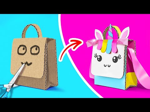 UNICORN CHALLENGE || Cool Beauty Tricks and Colorful DIY Crafts by 123 GO! Galaxy