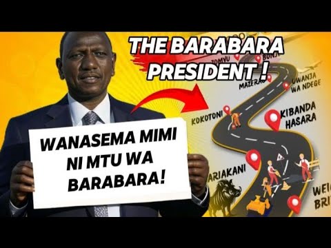 RUTO BACK WITH MORE ROADS AS CITIZENS NAME HIM "ULE MTU WA MABARABARA!"