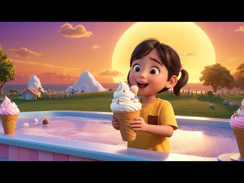 The Ice Cream Bridge Melts Away Rhyme Song | Popular Nursery Rhyme & Lyrics | Educational Kids Songs