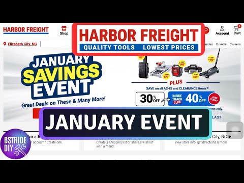 Harbor Freight Tools January Savings Event 2025