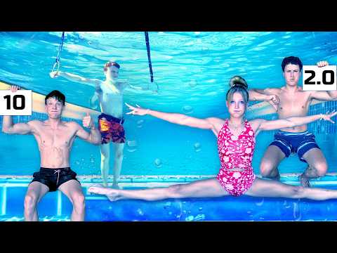 Sibling Rivalry! Underwater Gymnastics Competition!