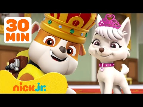 PAW Patrol Royalty Rescues & Adventures! w/ Rubble and Sweetie 👑 30 Minutes | Nick Jr.