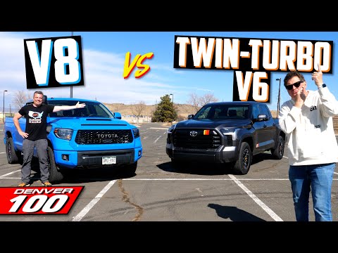 Does The New Toyota Tundra Get WAY Better Fuel Mileage Than the Old V8? | Denver 100 MPG Test