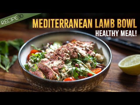 Try this Healthy Mediterranean Lamb Bowl