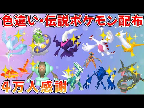 【ポケモンSV】色違いポケモン 伝説ポケモン配布  色ルギア 色ダークライ 色フリーザー 色トルネロス 色ネクロズマなど抽選 #ライブ配信 #ポケモンsv #初見歓迎