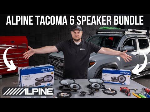 Alpine 6 Speaker Plug & Play Upgrade Bundle Install | 2016 - 2023 Toyota Tacoma