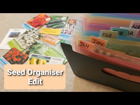 Seed Organiser Edition: How I'm Organising My Seeds 🌱 💼 - UK