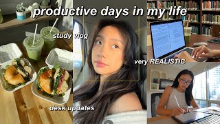 STUDY VLOG 📓 productive days in my life ft. lots of studying, pharmacy work, desk updates etc