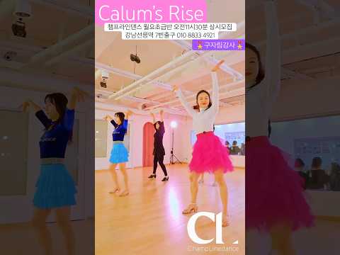 #라인댄스 #calumsrise #linedance #월요초급반오전11시30분 #라인댄스배우는곳 #강남라인댄스 #구자림강사 #챔프라인댄스 010 8833 4921