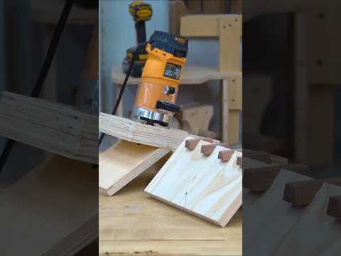 Build a Woodworking Router Jig for The Best Wooden Finger Joints Technique #shorts #woodworking