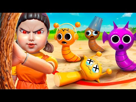 Squid Game with Incredibox Sprunki! Squid Game Doll vs Durple vs Brud vs Oren vs Simon