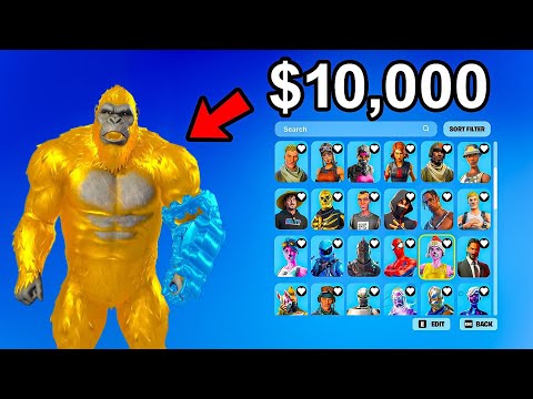 Turning a $1 Fortnite Account into a $10,000 RARE Account!