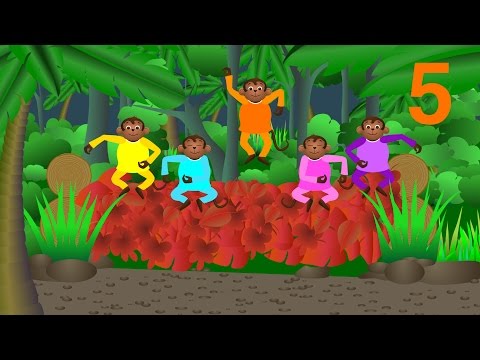 Nursery Rhymes - Five Little Monkeys