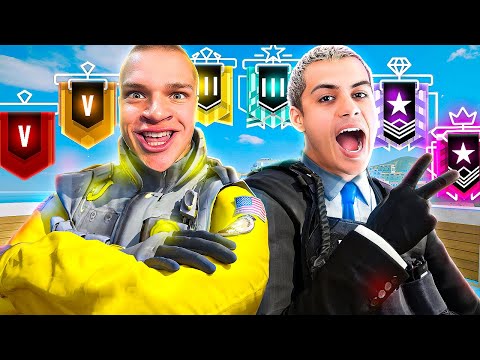 Jynxzi & Ronaldo 2v2 Vs EVERY Rank (Rainbow Six Siege)