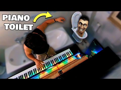 Skibidi toilet on PIANO into my Bathroom