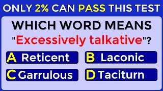 Only 2% Can Pass This Test | Match The VOCABULARY Words #2