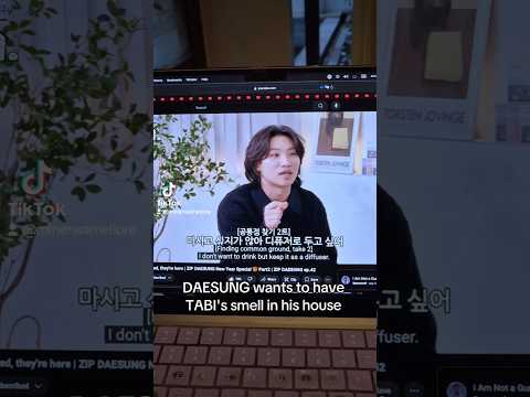 Daesung wants his house to smell like Tabi 👑 SQUID GAME choi seunghyun 최승현 탑 빅뱅 bigbang vip #short