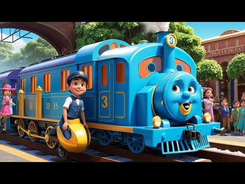 The Train on the Track Goes Choo, Choo | Fun Nursery Rhyme for Kids | Sing-Along Song