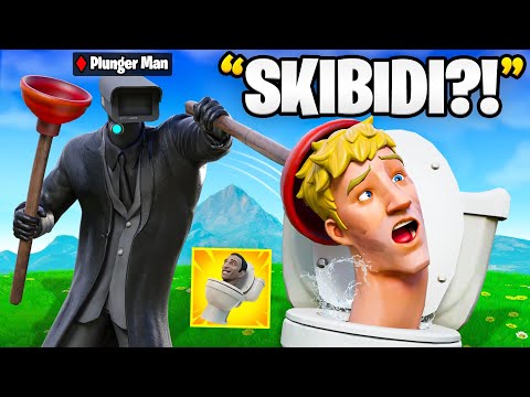 I Trolled Him With SKIBIDI TOILET In Fortnite!