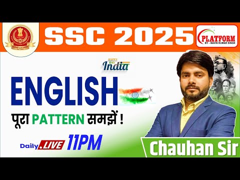 SSC CHSL/CGL- 2025 || Learn English  CHAUHAN SIR  PART-72 || SSC EXAM-2025 #english