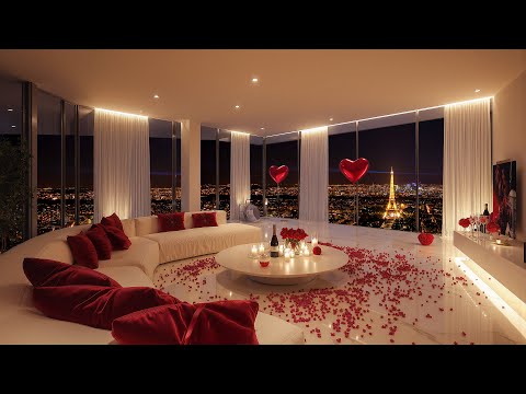 Happy Valentine's Day in a Romantic Apartment Ambience ❤️ | Jazz Music for Relax, Study, Work & Love