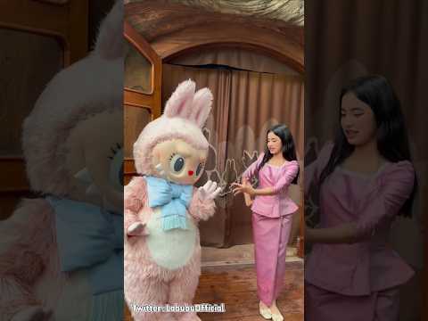 Cambodian 🇰🇭 Princess teach Labubu - Mokoko "I ❤️ you" in sign language