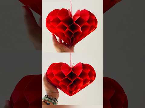 3D Heart with paper #shorts