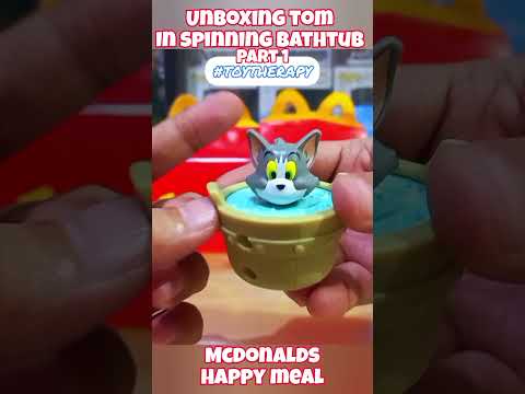 Part 1. Unboxing Tom in Spinning Bathtub. Tom and Jerry from the McDonald's Happy Meal.