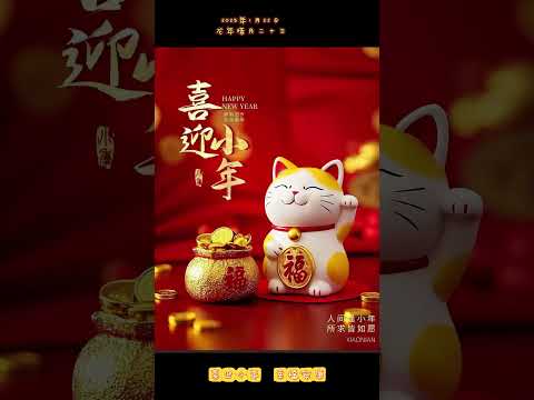 喜迎小年  幸福安康（2025年1月22日）祝福 各位朋友小年快乐！欢度 龙年   腊月二十三   小年   快乐  幸福  安康！财运滚滚！事业进步！