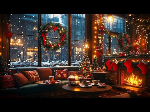 Cozy Christmas Coffee Shop Ambience