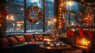 Cozy Christmas Coffee Shop Ambience