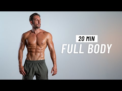 20 Min Full Body Workout - Fat Burning Cardio & Strength at Home (No Equipment + No Jumping)