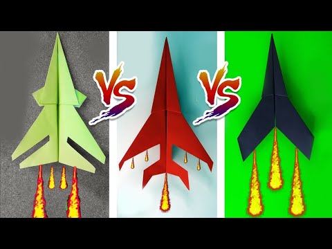 3 Easy Paper Airplanes That Fly Far: Super Sonic Plane Tutorial!