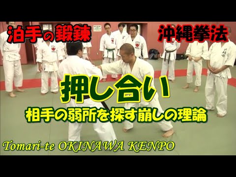 tomarite okinawa kenpo 沖縄拳法 押し合い 泊手 karatedo kata 空手道