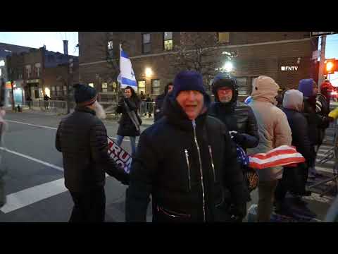 Israel Flag Stomped, Fights at Borough Park Real Estate Protest