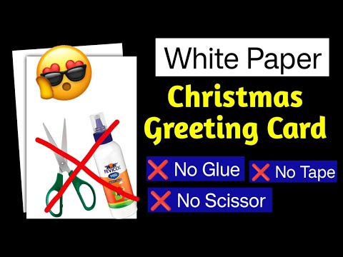 How to make christmas card/ Merry christmas greeting card/ card making /beautiful card for christmas