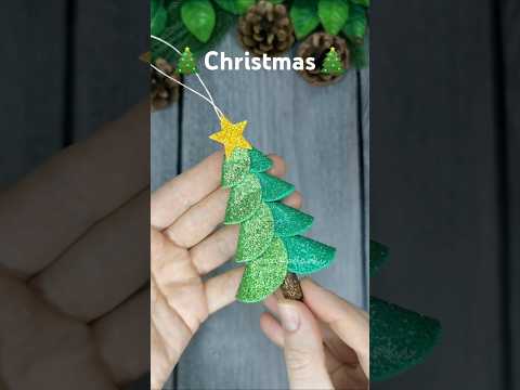 Just a few steps from foamiran 🎄🎁🎅 Foamiran Christmas tree DIY