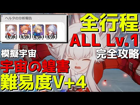 【崩スタ】道中～ラスボスまで全てLv1だけで攻略してみたwwwww【ゆっくり実況プレイ/崩壊スターレイル】