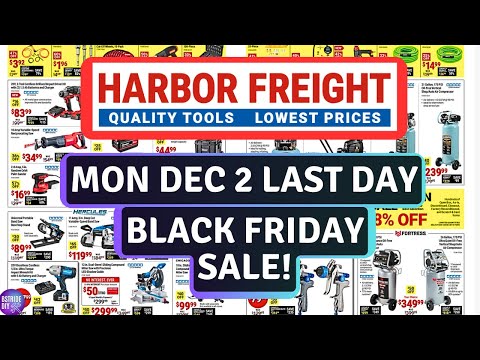 Harbor Freight Last Day  ( Monday Dec 2 ) Black Friday Sale