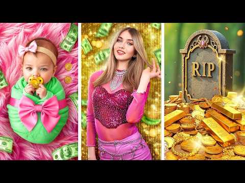 Millionaire’s Daughter vs Homeless Girl! Birth to Death of Millionaire Girl