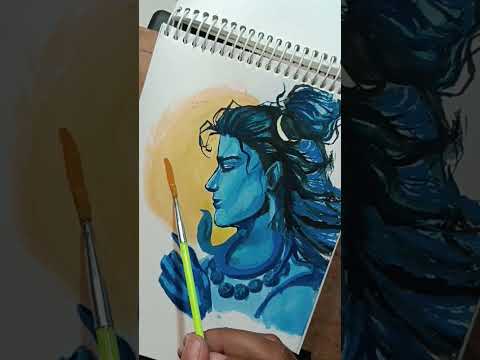 🚩 watch till end || bholenaath painting 🙏 #bholenath #shiv #shiva #shankar #mahashivratri #mahadev