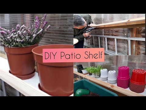 DIY Patio Plant Shelf - Dad Builds a FREE Shelf using Recycled Materials ♻️