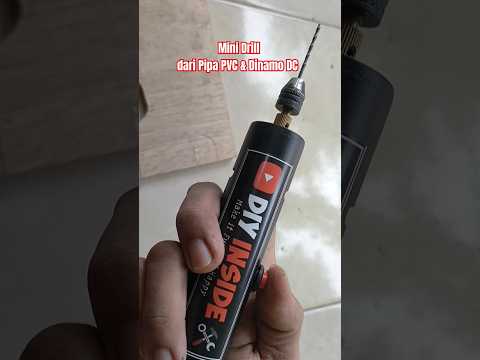 Do it yourself ‼️ membuat mini Drill dari Dinamo DC dan Pipa PVC #diy #fypシ #shorts