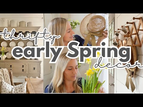 Thrifty Spring Decor | Decorating with thrifted items for Spring!