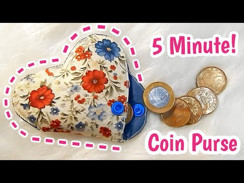 5 Minute Coin Purse - Easy Sewing Tutorial - SEW AND SELL | MAKE AND SELL 💰