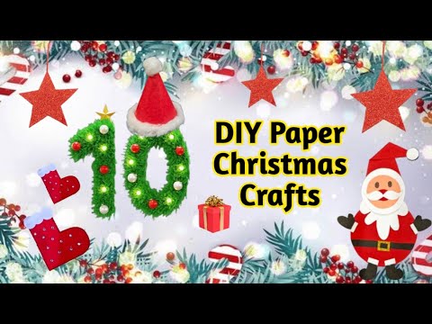 10 Easy Christmas Decoration Ideas / Christmas Crafts / Paper Craft / Handmade Christmas Ornaments