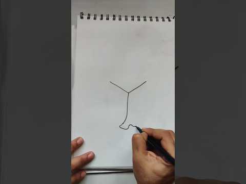 Quick simple & easy drawing of Radha Krishna using the letter Y/Radha Krishna drawing for beginners