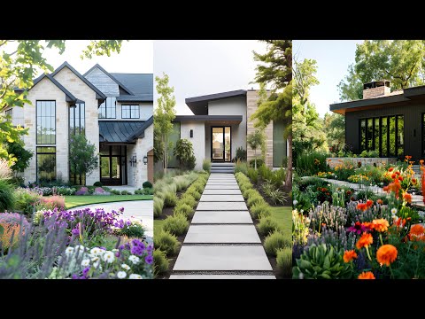 +80 MODERN FRONT YARD LANDSCAPING IDEAS 2025 - AMAZING GARDEN FRONT YARD DESIGN IDEAS 2025🌼